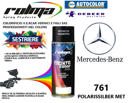 Mercedes 761 polarissilber met - mercedes,
