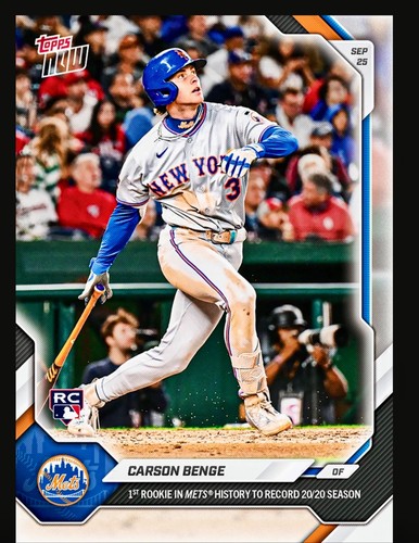 2026 topps now - topps, carson